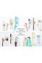 Adhesive Hook Silicone Nail-Free Toothbrush and Towel Holder (Black) - 4