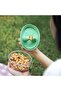 Dustproof snack box with green silicone lid - 5