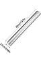 Stainless steel rolling pin, hollow for easy cleaning, suitable for pizza dough, silver. - 2