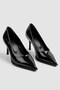 Varlova Patent Leather Women's Comfortable Classic Heeled Shoes 6cm - 6