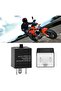 LED Turn Signal, 12V 24V Relay, Durable 3-Pin Replacement Auto Accessory Parts for Motorcycle and Automotive - 3