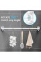 Extendable Wardrobe Rod,Telescopic Closet Pole with Rotatable Rod Hooks, Adjustable Stainl - 2