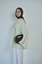 Women's Polka Dot Spanish Sleeve Draped Hijab Shirt - 3