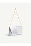 Women's Hand and Shoulder Bag with Side Magnet Detail and Chain Strap Cover - Stylish Clutch Portfolio - 2