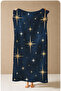 Bohemian Pastel Pink Golden Starry Sky Patterned 70X150 Beach Towel - Cotton Bath Towel - 5