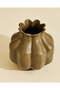 Sienna Brown Embossed Ceramic Vase - 2