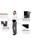 womens Modern/Fitted Slacks (pack of 1) - 2