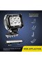 حامل تثبيت شريط إضاءة LED، قطعتان، حامل إضاءة عمل LED عالمي قابل للتعديل على غطاء العمود B - 3