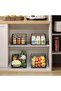2 Tier Stackable Wire Basket-Kitchen Counter, Pantry Organization and Storage - Cabinet, C - 5