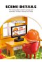 173PCS Fire Station Big Building Blocks Construction Playset for Ages 3+, City Series Multicolor Plastic Fire Rescue Station with 2 Firefighter Figures, 2 Firefighting Vehicles - 7