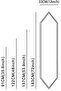 Table runner, 33 x 183 cm; white embroidered table runner with lace tassels, suitable for table decoration. - 5