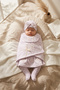 Baby Zuru Lavender Flower Embroidered 10 Piece Baby Girl Hospital Outfit - 100% Cotton Antiallergic Luxury Z - 4