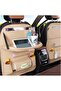 Car Backseat Organizer with Tablet Holder, 8 Storage Pockets PU Leather Seat Back Protectors Kick Ma - 3