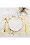 Gold table runner rolls (2 rolls) - 5.5m sequined glitter fabric, suitable for wedding and party decorations. - 3