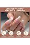 Coffin Nails Tips, 216 PCS Soft Gel Nail Tips Coffin Half Matte Full Cover False Nails Pre - 3