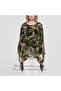 Wiiiwish Women's Loose Solid Long Batwing Sheer Chiffon Caftan Wrap Poncho Tunic Top Topper - 3