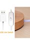 مصباح طاولة بجانب السرير من نيكومي، مصباح LED لغرف النوم مع كابل USB، مصباح مكتبي بجانب السرير، مصباح بسيط بتصميم عصري. - 7