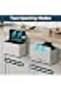 Stainless Steel Hanging Trash Can with Lid and Inner Bucket, 1 Gallon Kitchen Compost Bin for Counte - 2