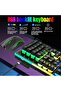 60% Mini Wired Gaming Keyboard Rgb Backlit Ultra-Compact Waterproof Membrane Keyboard for Pc Computer - 3