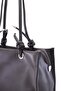 Women's & Flarli Brown Large Size Shoulder Bag Handbag Handbag Silver & Accessory Detailed Soft Faux Leather - 3