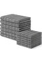 Microfiber Kitchen Towels and Dishcloths Set, 12 Pack Soft and Absorbent Dish Hand Towels Bulk, 18 x