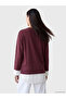 Lcw Everyday Mürdüm Soft Touch Oversize Women's Sweatshirt Tunic - 3