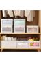 Mylindde Storage Bins with Lids, 3 Pack Foldable Storage Boxes with Lids and Leather Handle, Closet - 6