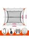 Upgraded 8 Hook Elastic Truck Bed Cargo Net | with ABS Carabiners & Work Gloves, Adjustable 4x4ft to - 2
