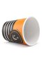6.5 oz Disposable Paper Cups for Hot Beverages, Orange & Black (Pack Of 50, 6.5 oz) - 3