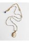 Capo Woman Natural Stone Cameo Necklace |   Vintage Women's Profile Figured Special Design - 5