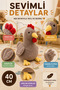 40 cm Brown Chicken Plush Toy Soft Textured Cute Kids Playmate Decorative Plush Toy! - 4