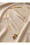 Blue Stone Clover 316L Steel Necklace 45 cm + 5 cm Extension - 2