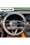 Steering Wheel Cover, Premium 38cm Stretchable Wheel Protector, Odorless Microfiber Materia - 4