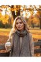 Brown Paisley Patterned Women's Shawl Ethnic Pattern Daily Use Elegant Shawl - 7