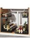 2 Tier Black Under Sink Organizer with Sliding Drawer,Height-Adjustable | Multi-Purpose and Durable