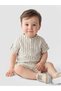 Two Mt Shop Quality Striped Baby Boy Muslin Shirt and Shorts Set - 2