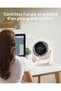 High-power, quiet desktop fan with 100 speed settings, USB rechargeable portable fan, suitable for offices, homes, bedrooms, and cars. - 2