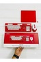 Red Wireless Jedel Keyboard Mouse Combo 3-in-1 Set with Free Mouse Pad 2.4GHz Silent Ergonomic Office Desk Set, Gaming Combo - 5