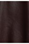 Regular Fit Shirt Neck Zippered Lined Coated Women's Burgundy Coat Pu - 5