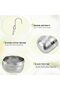 2 Pack Stainless Steel Tea Infusers, Reusable Loose Leaf Tea Strainers with Chain Hook, Fine - 3
