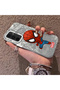 Samsung Galaxy A54 Compatible Spider Man Patterned Silicone Edge Hard Back Case Couple Phone Case - 2