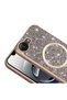 iPhone 17E Case Glittery Diamond Stone Magsafe Camera Raised Silicone - 4