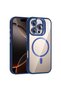 iPhone 16 Pro Case with Camera Stand, Magsafe Compatible, Transparent Back, Silicone - 4