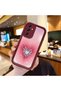 Samsung Galaxy A14 4G/5G Compatible Pink Gradient Heart Spider Web Patterned Silicone Case - 2