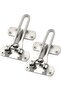 Door locks 2pc silver reinforced aluminum for home/hotel.