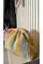 Handmade Straw Raffia Handbag Clutch (36X21Cm) Yellow Green - 2