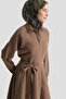 Flared Skirt Dress Brown - 5