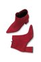 Larissa Vita Women's Pointed Toe Heeled Boots 0012651 Burgundy Suede - 6