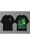 Unisex Oversize Tennis Printed T-Shirt 100% Cotton Tennis Themed Comfortable Fit Short Sleeve T-Shirt