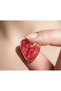 Women's Enamel Heart Earrings - Minimalist Large Heart Stud Earrings - 2